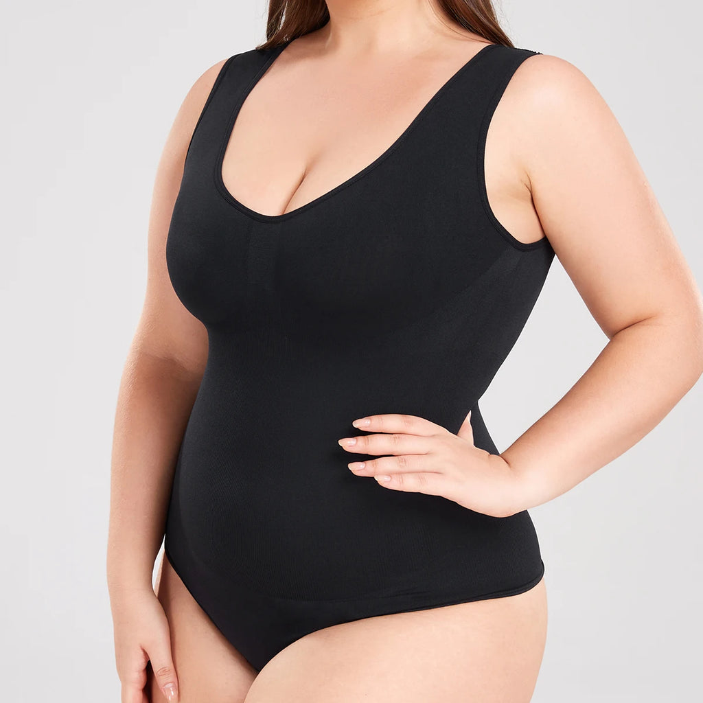 Plus-Size Seamless One-Piece Shapewear for Women: Tummy Control, Butt Lifting, and Shaping Bodysuit