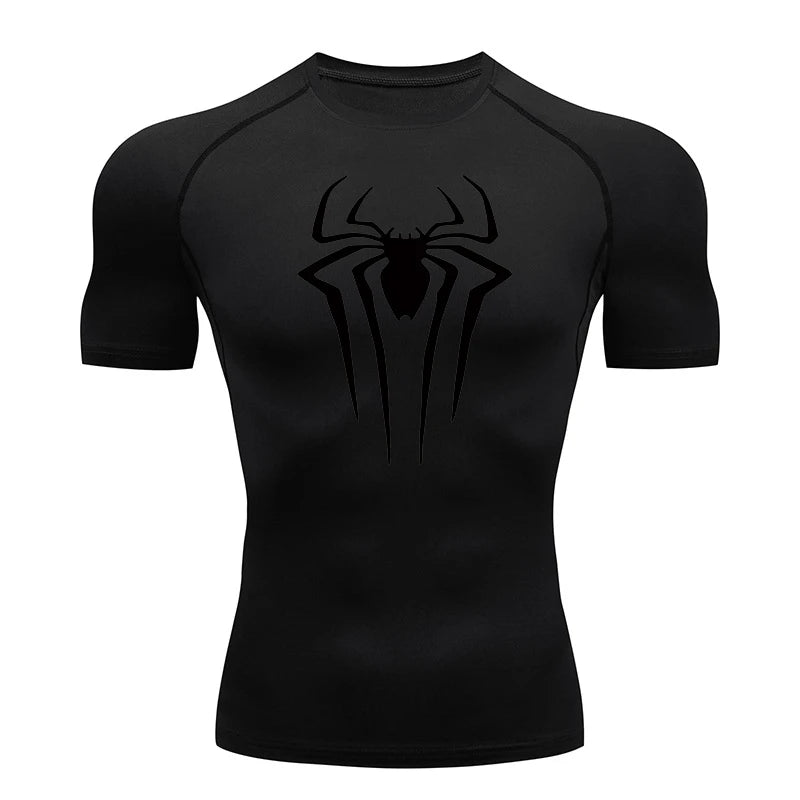 2024 Compression T Shirt Men Short Sleeve Sport Tees Fitness Running Sportsear Men Gym Elastic Quick Dry Jogging T-shirt Tops