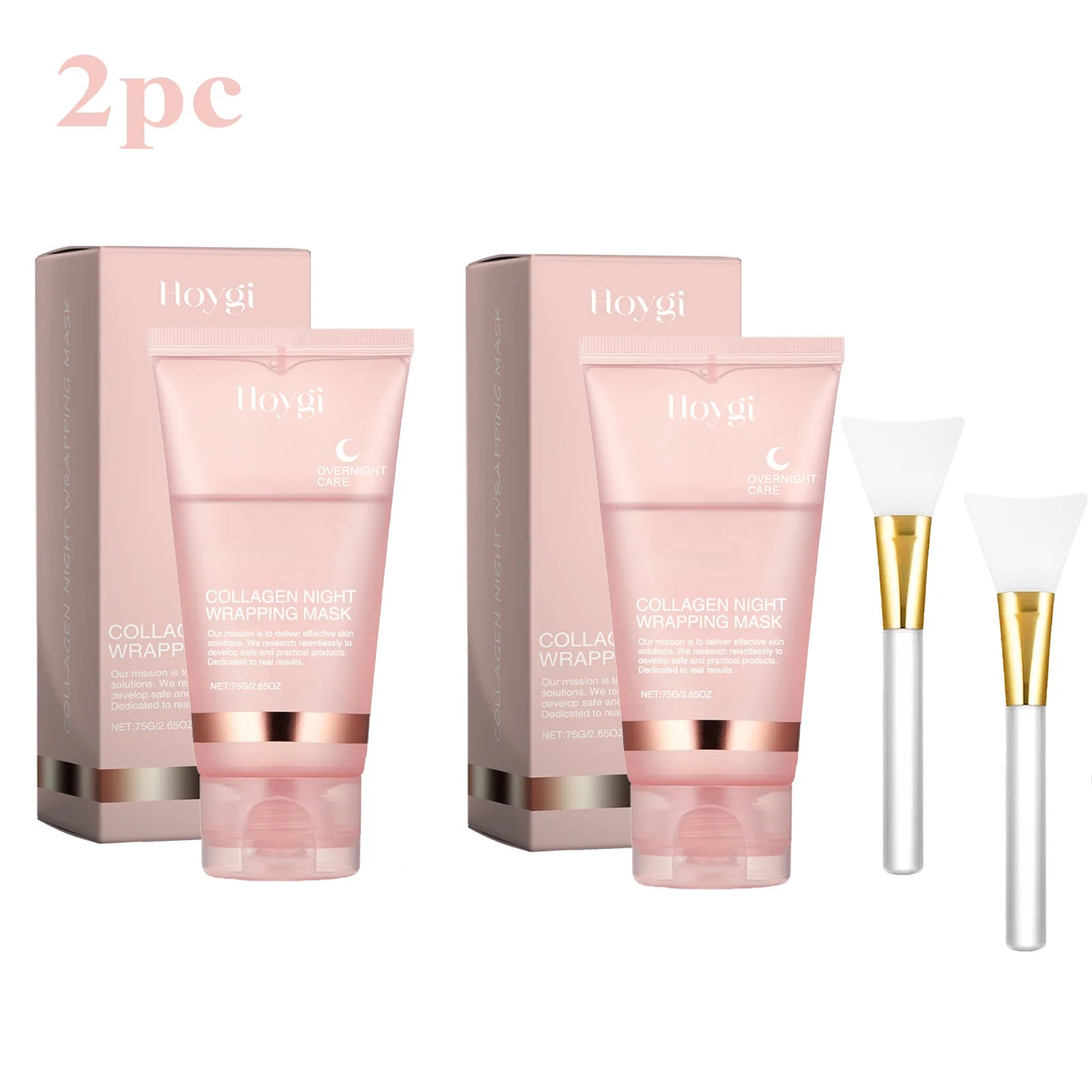 75g Collagen Night Wrapping Peel Off Mask Facial Moisturizing Brighten Hydrating Smooth Face Firming Skin Rejuvenation Care Mask