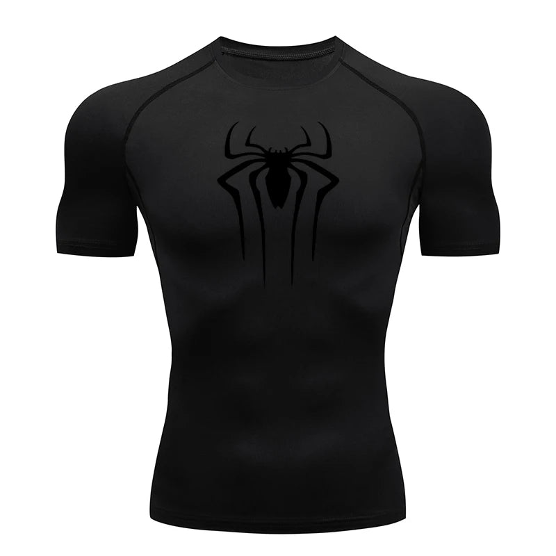 2024 Compression T Shirt Men Short Sleeve Sport Tees Fitness Running Sportsear Men Gym Elastic Quick Dry Jogging T-shirt Tops