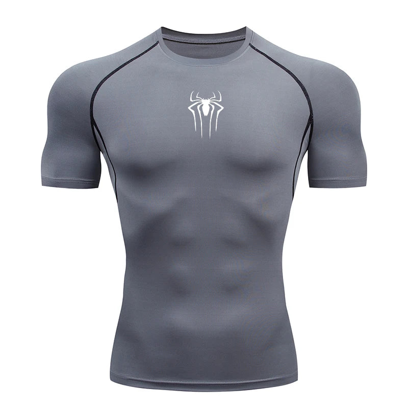 2024 Compression T Shirt Men Short Sleeve Sport Tees Fitness Running Sportsear Men Gym Elastic Quick Dry Jogging T-shirt Tops