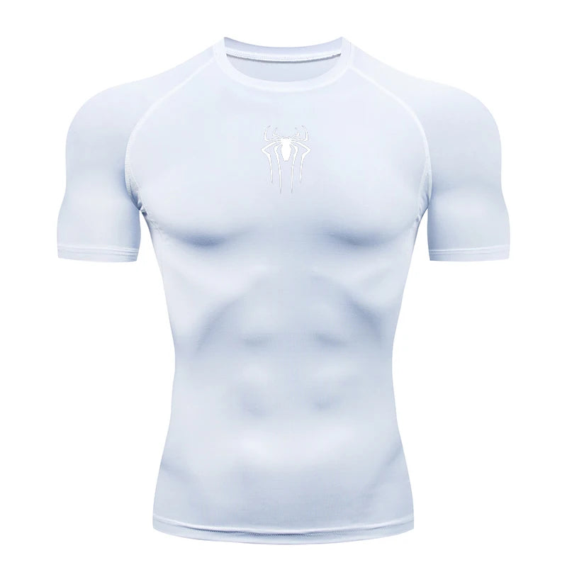 2024 Compression T Shirt Men Short Sleeve Sport Tees Fitness Running Sportsear Men Gym Elastic Quick Dry Jogging T-shirt Tops