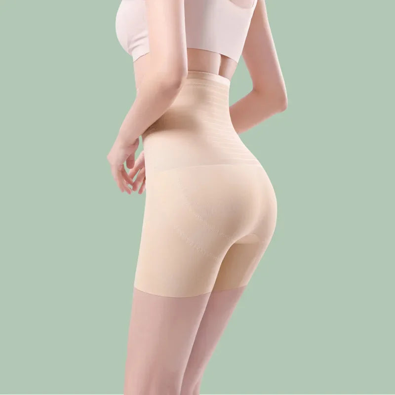 High-waisted Buttoned Zipper Hip-lifted Belly Pants Postpartum Contouring Show Slim Belly Tucking Tummy Boxer Panties Shapers