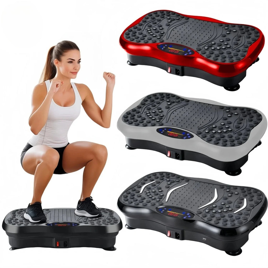 Whole Body Massager Machine with Resistance Bands & Remote Control for Fat Burning Weight Loss Home Fitness Workout Equipment